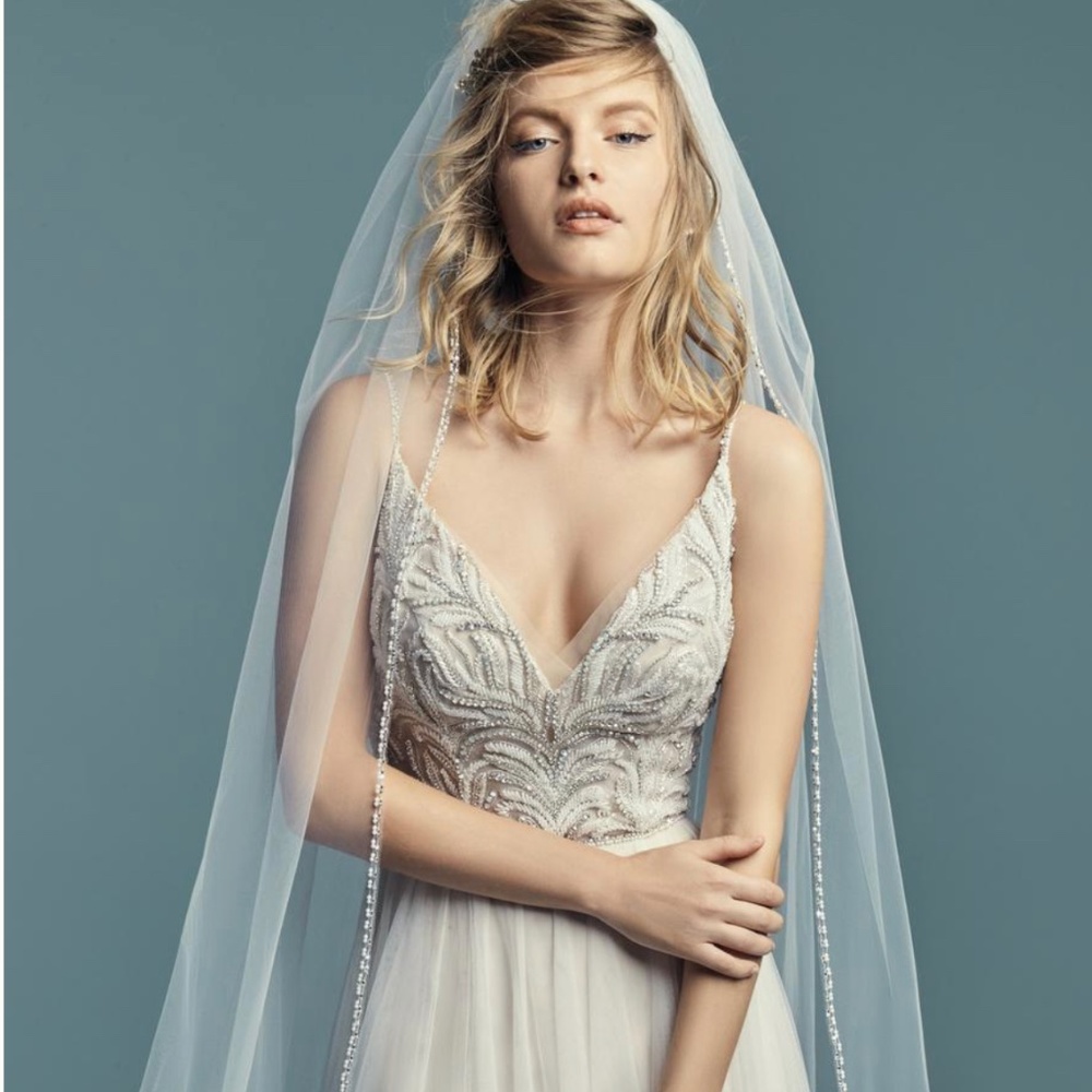 Maggie Sottero Size 12 Ivory over Pale Blush